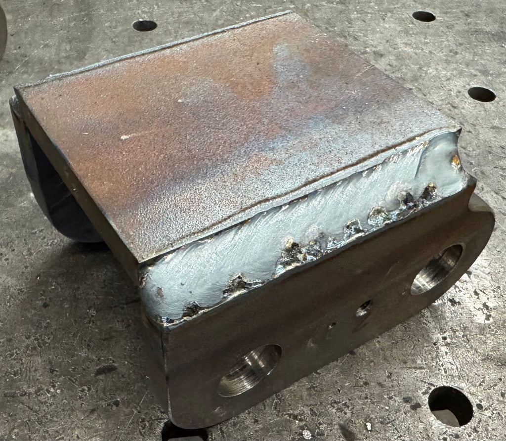 Lönartz Anschweißadapter für China Minibagger Ø25 auf 85mm