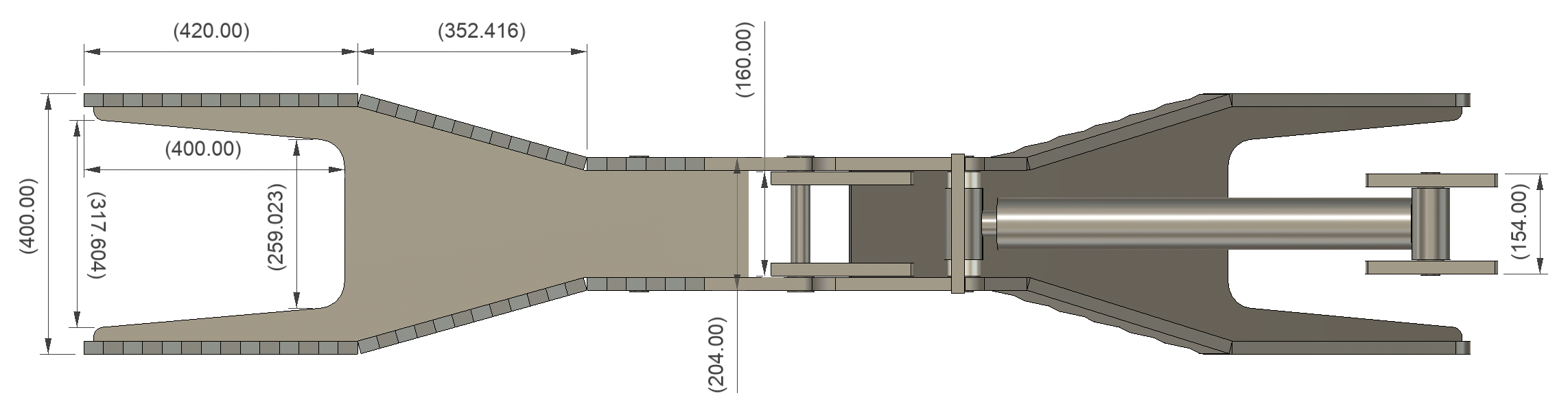 Lönartz Hydraulischer Baggerdaumen für Bagger bis 8t verzinkt