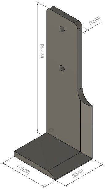 Wurzelhobel aus Hardox 500 für Lönartz Universalhalter für Minibagger