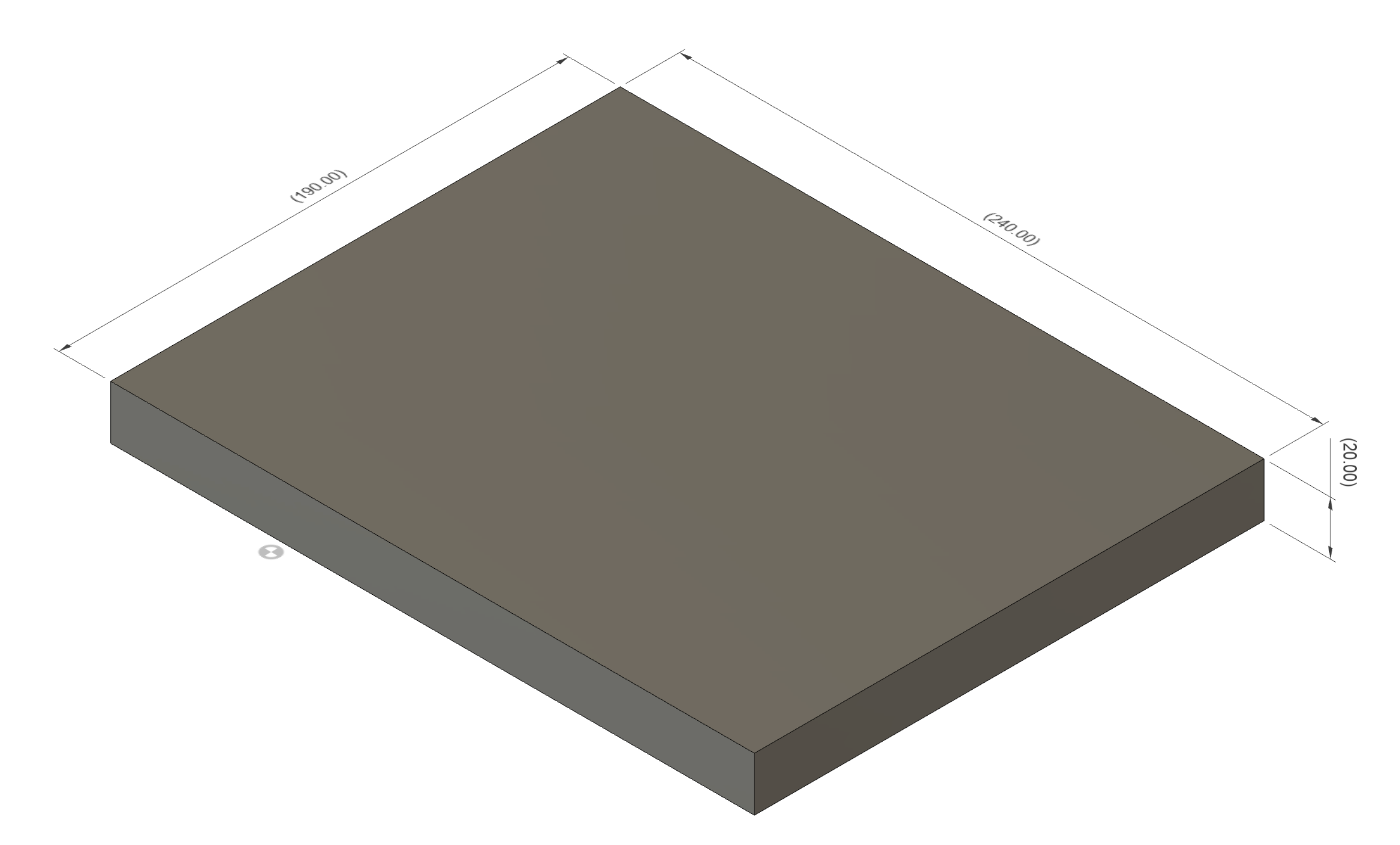 Platte 20mm passend für MS01 Koppelhaken