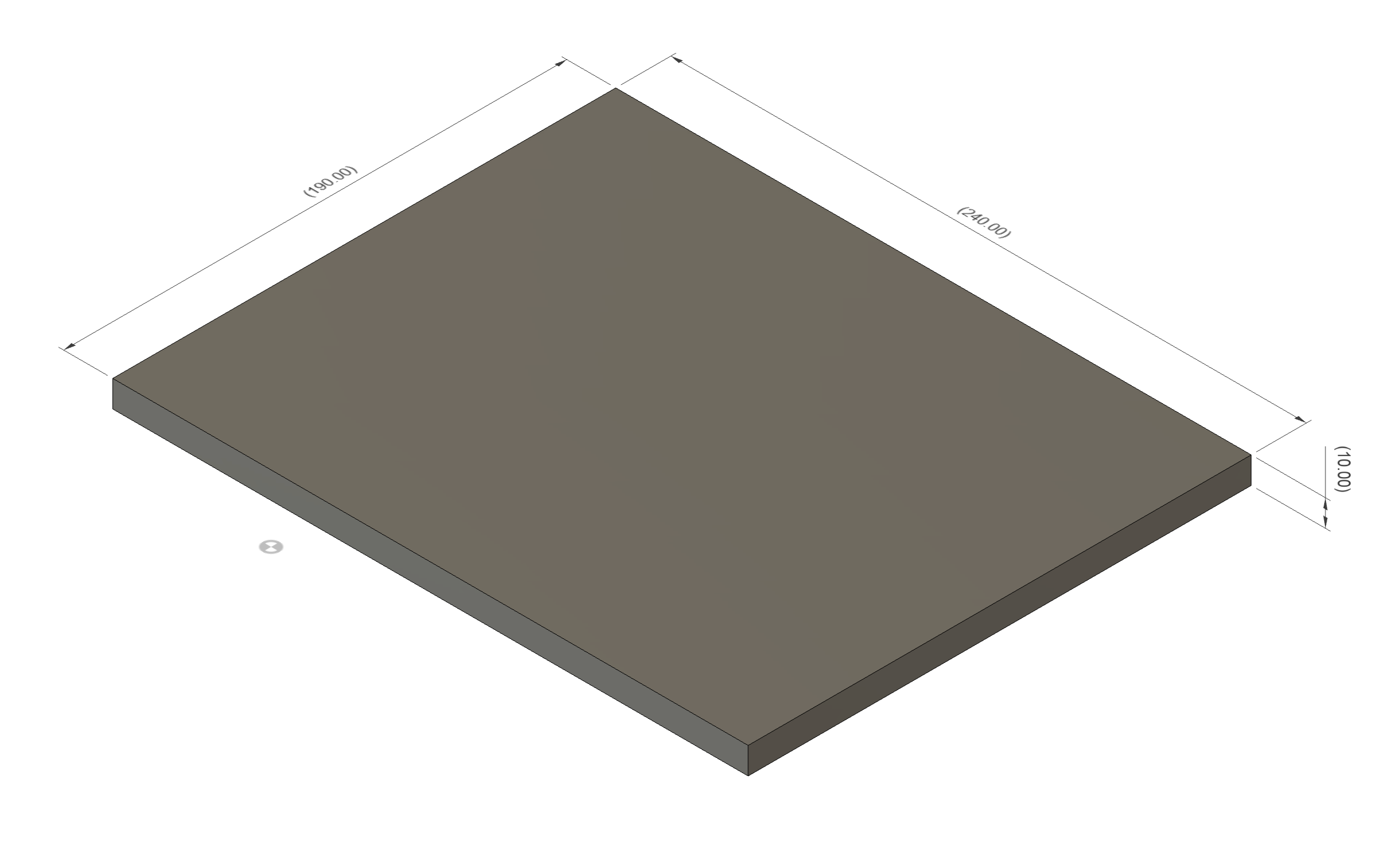 Platte 10mm passend für MS01 Koppelhaken