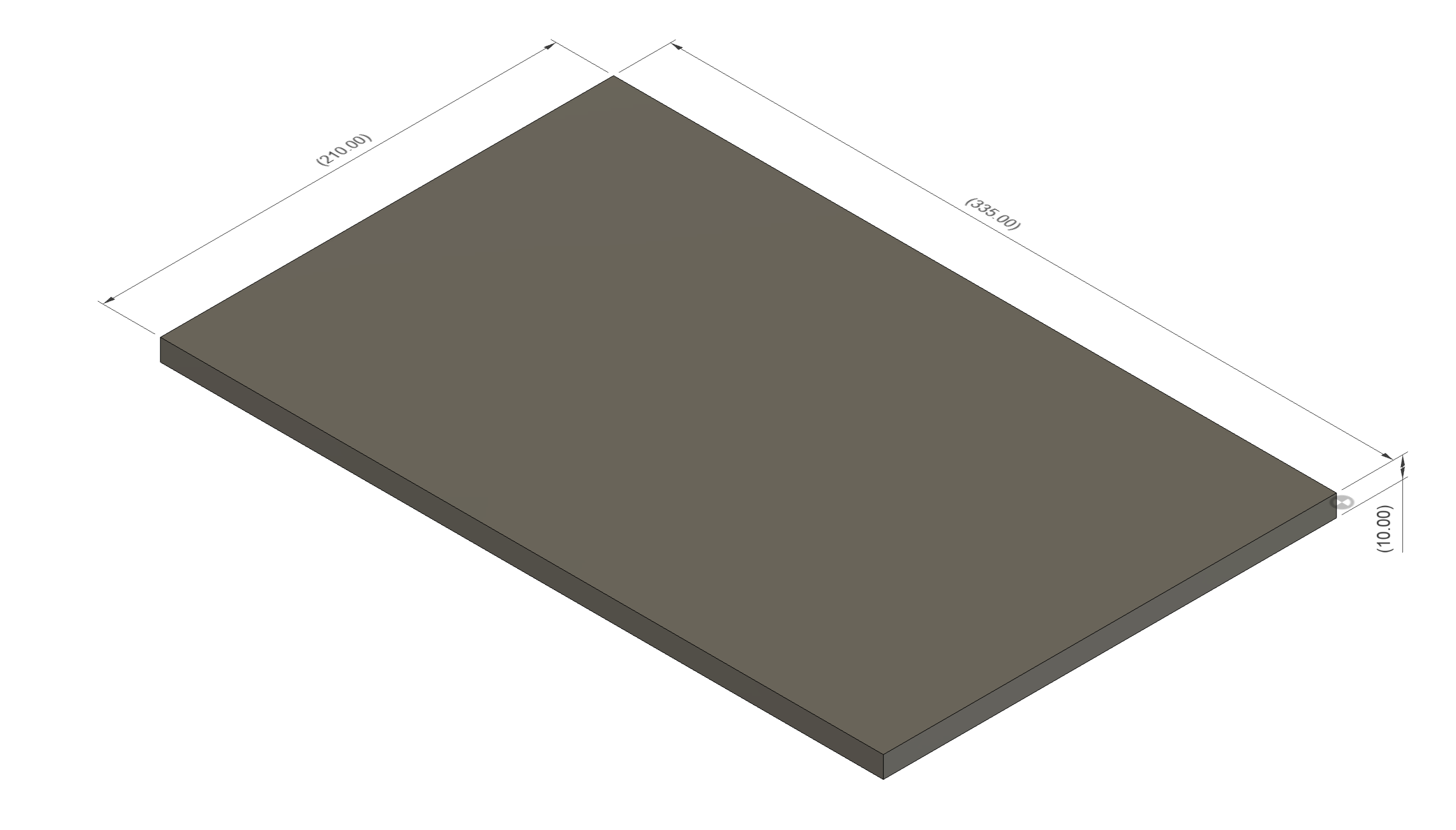 Platte 10mm passend für MS03 Koppelhaken