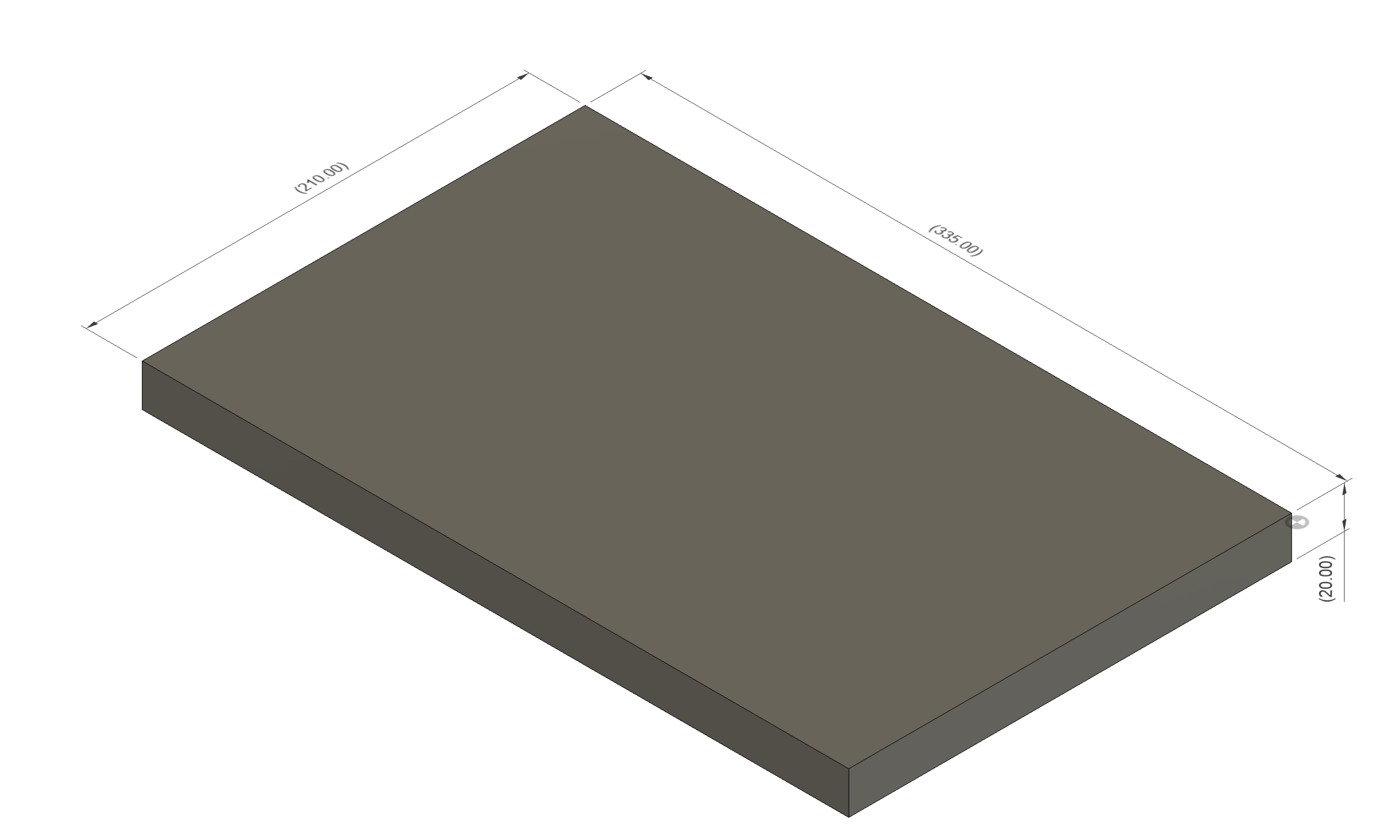 Platte 20mm passend für MS03 Koppelhaken