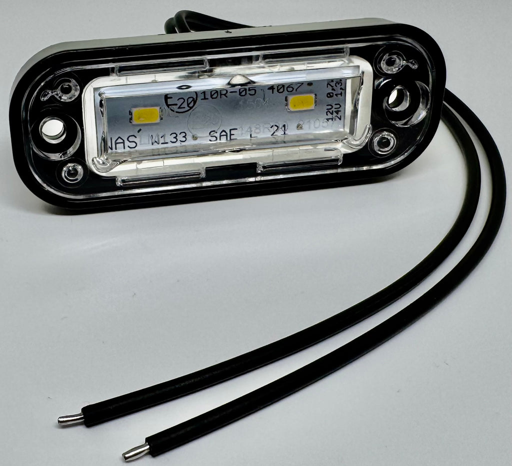 LED Kennzeichenleuchte 12/24V 80x30mm WAS W133 - 982