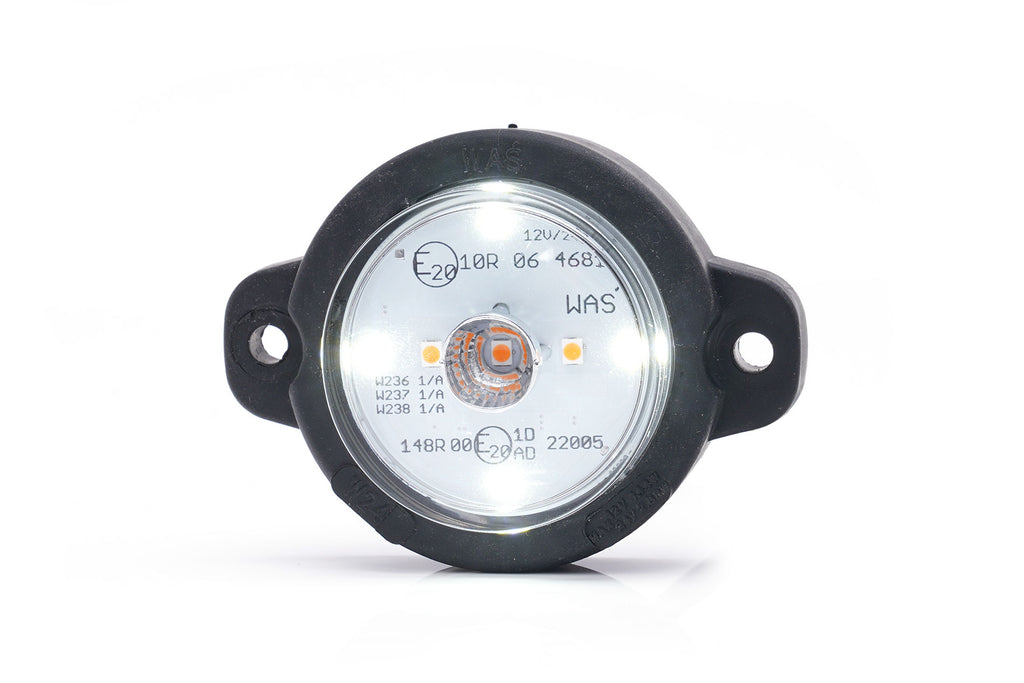 Kompakte LED 12/24V Mehrfunktions Frontleuchte 2m Kabel (Position, Blinker) WAS W236 1531 1/A