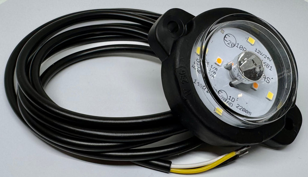 Kompakte LED 12/24V Mehrfunktions Frontleuchte 2m Kabel (Position, Blinker) WAS W236 1531 1/A