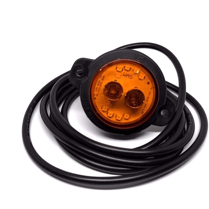Kompakte LED 12/24V Mehrfunktions Rückleuchte 2m Kabel (Position, Blinker, Bremse) WAS W236 1531 R S1 2A