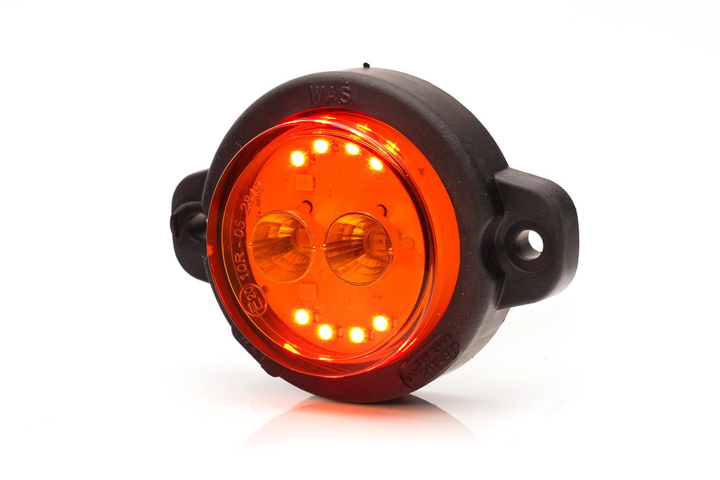 Kompakte LED 12/24V Mehrfunktions Rückleuchte 2m Kabel (Position, Blinker, Bremse) WAS W236 1531 R S1 2A