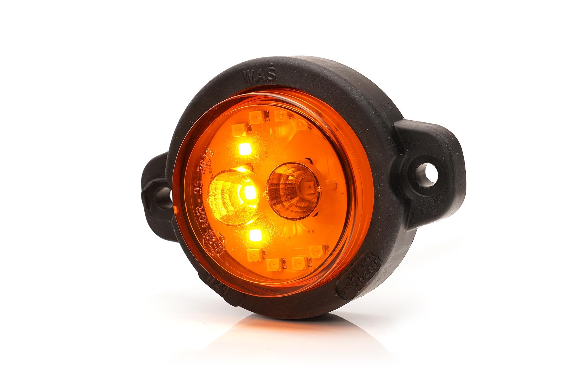 Kompakte LED 12/24V Mehrfunktions Rückleuchte 2m Kabel (Position, Blinker, Bremse) WAS W236 1531 R S1 2A