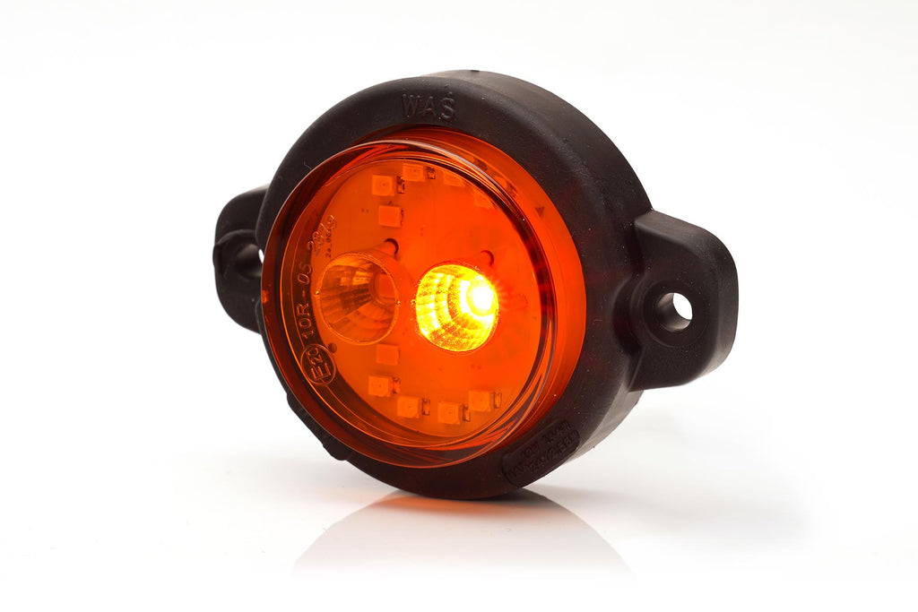 Kompakte LED 12/24V Mehrfunktions Rückleuchte 2m Kabel (Position, Blinker, Bremse) WAS W236 1531 R S1 2A