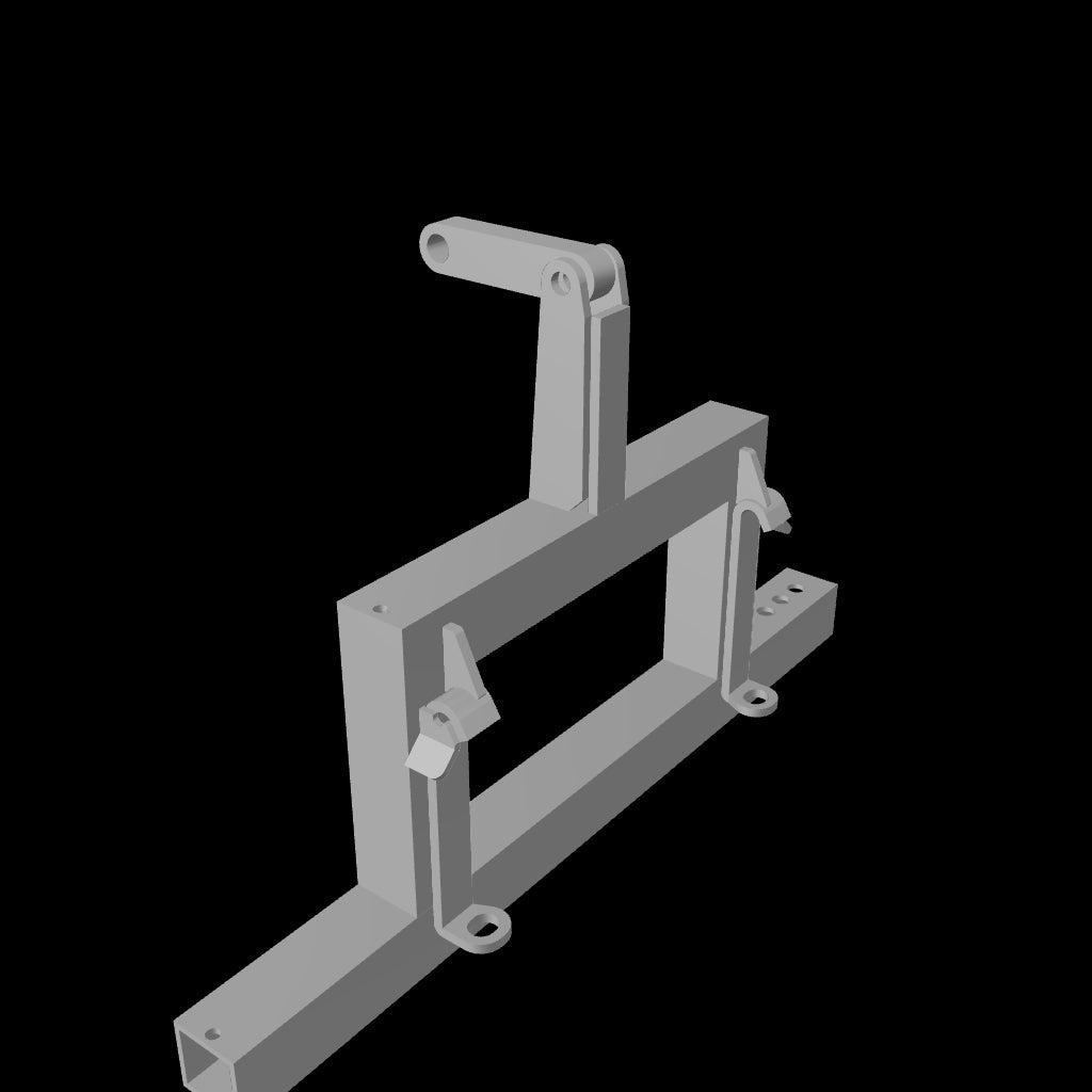 Lönartz 3-Punkt Adapter S für Minilader verzinkt Kat. 1-2